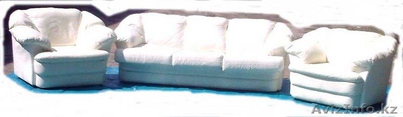 Кожаный диван и 2 кресла - Изображение #1, Объявление #39193