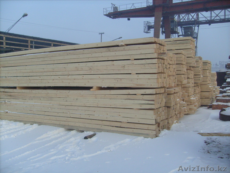 Доска обрезная из СОСНЫ по ГОСТ 8486-86, сорт 1-3, по цене на вагоне 4300 руб/ку - Изображение #1, Объявление #59920