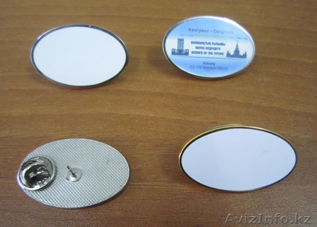 Заготовка для оперативного производства значка методом сублимации, овальная 35м - Изображение #1, Объявление #103780