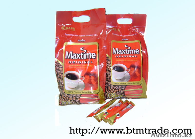 Корейский кофе-микс \\\"MAXTIME 3в1\\\" экспортируем. - Изображение #1, Объявление #188965