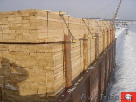 Пиломатериал, брус, кругляк, шпалы, шпунт, брусок от производителя - Изображение #1, Объявление #235685