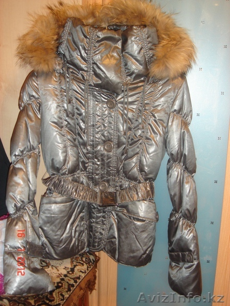 пуховик серебристого цвета, пр-во Турция - Изображение #1, Объявление #505956
