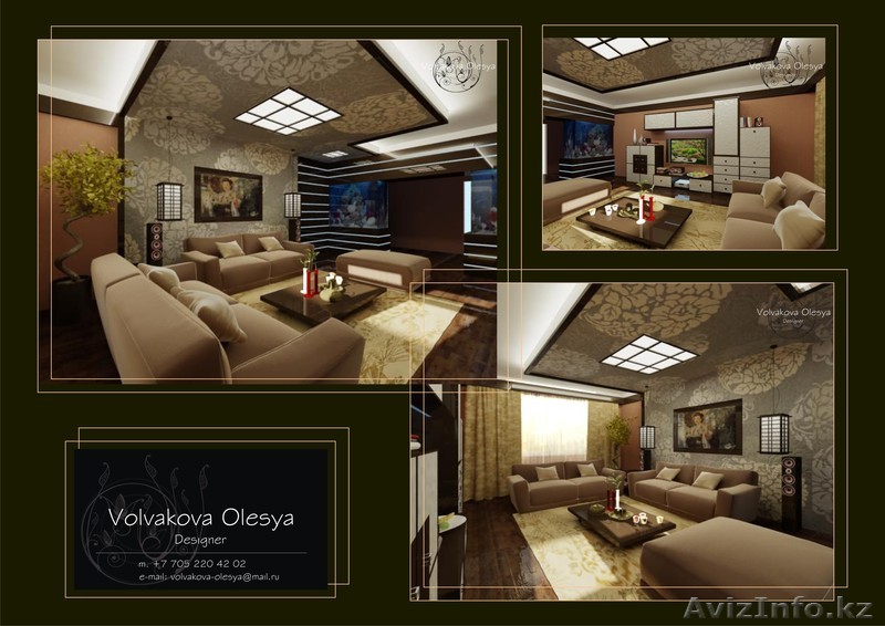 дизайнер интерьера квартир, домов, офисов, ресторанов, кафе и т.д. - Изображение #1, Объявление #674538