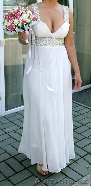 Свадебное платье (кремовый цвет) - Изображение #1, Объявление #725196