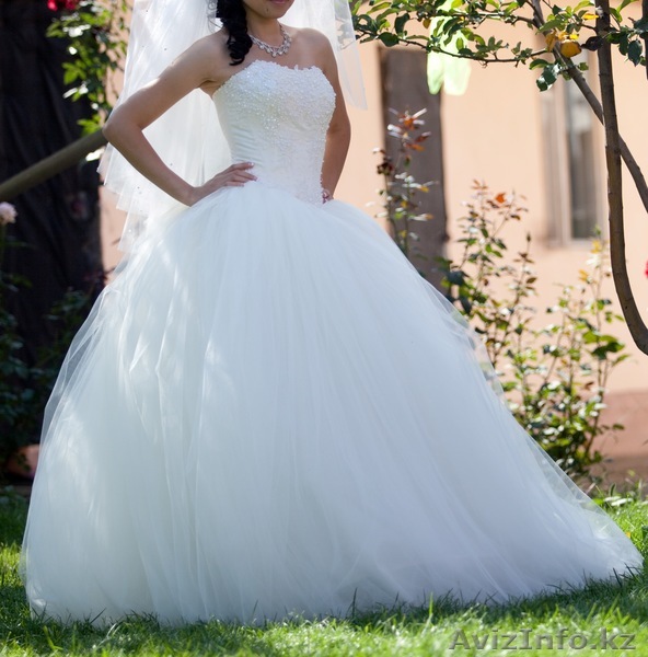 продам СВАДЕБНОЕ ПЛАТЬЕ в отличном состоянии (Алматы) - Изображение #1, Объявление #843528