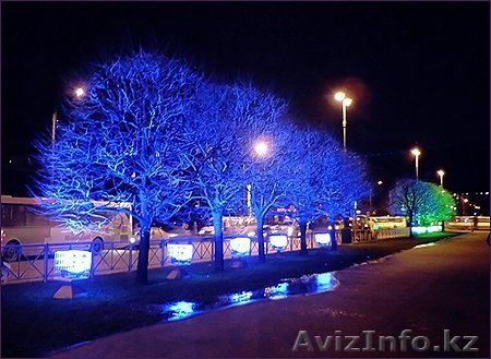 Монтаж ландшафтного освещение, подсветка малых форм, деревьев, - Изображение #1, Объявление #855625