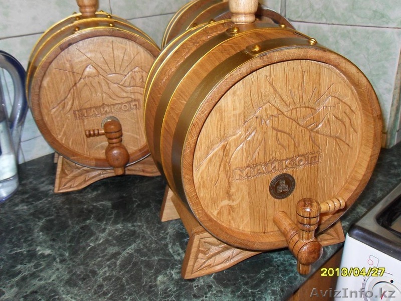 Настольный коньячный автомат - резная дубовая бочка из скального дуба  - Изображение #1, Объявление #941270