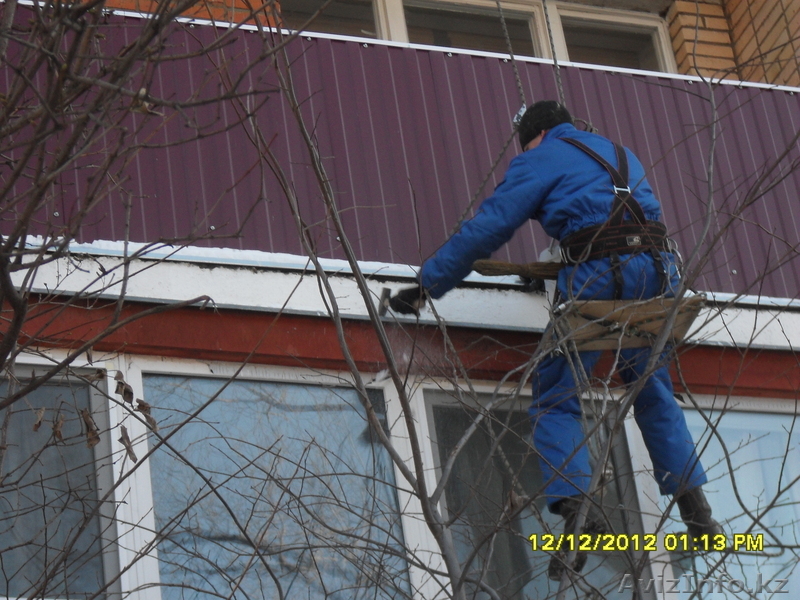 Установка балконных козырьков в Алматы - Изображение #1, Объявление #1046094