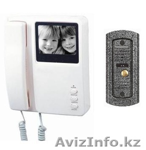 Черно-белый видеодомофон с трубкой - Изображение #1, Объявление #853713