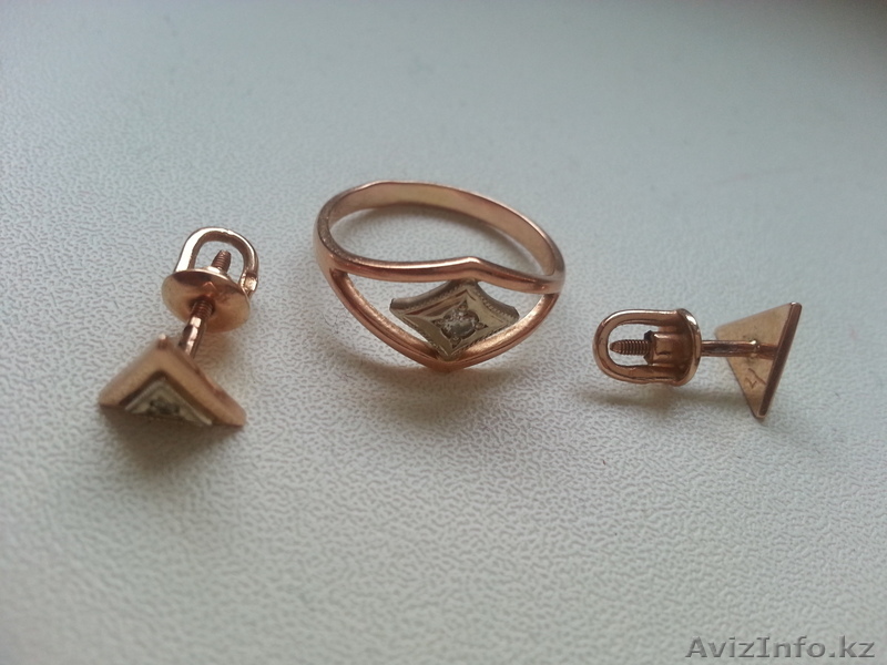 серьги, кольцо. комплект - Изображение #1, Объявление #1048705