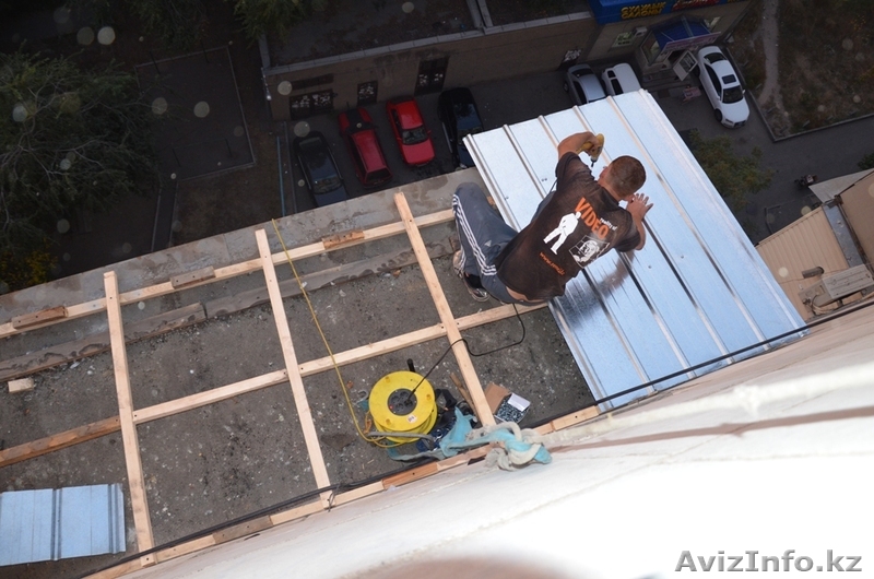 Монтаж балконных козырьков в алматы не дорого - Кровля  - Изображение #1, Объявление #1066087