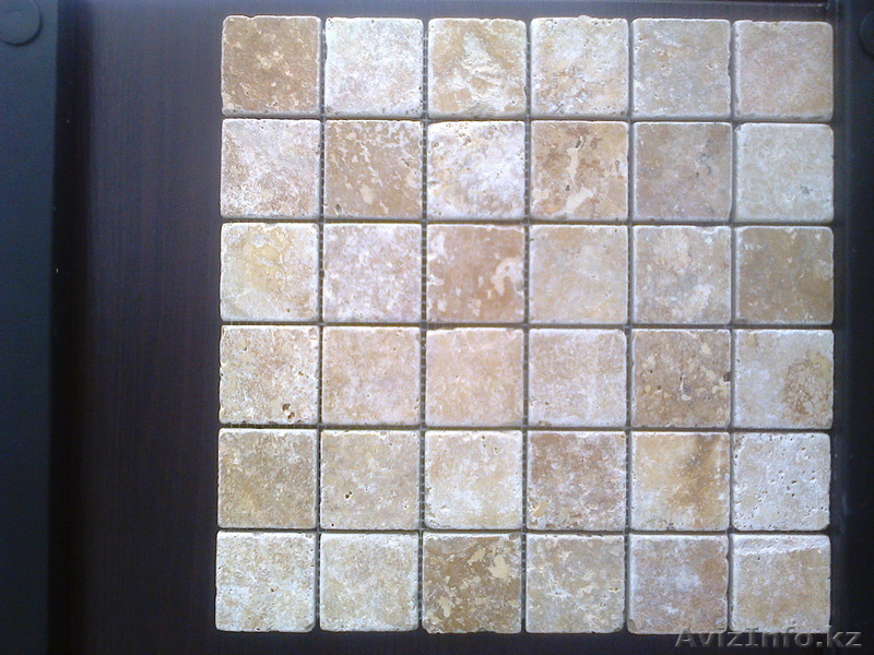Мозаика из желтого  травертина  - Изображение #1, Объявление #1141125