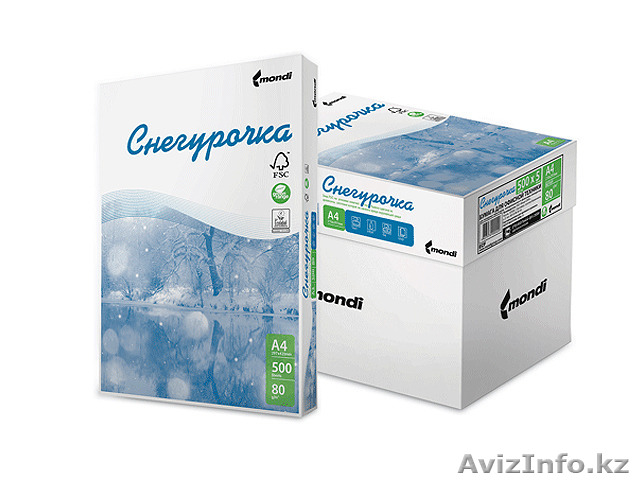 Бумага офисная А4 "Снегурочка"  - Изображение #1, Объявление #1180261