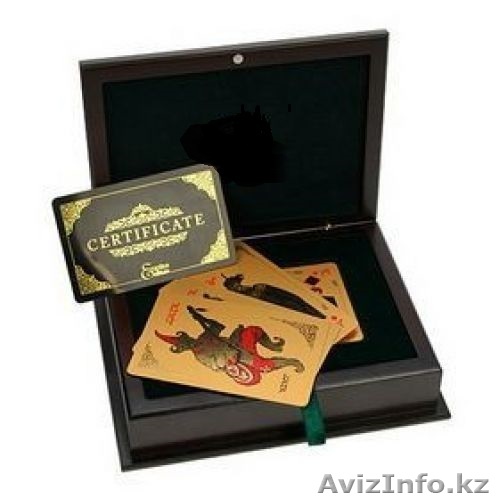 продам игральные карты покрытые золотом 24 карат - Изображение #1, Объявление #1197267