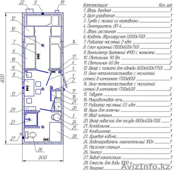 Вагон-дом "Domus" 8м на 6 чел с душем и санузлом - Изображение #1, Объявление #1206751