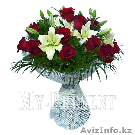 букет цветов срочная доставка в алматы заказ можно сделать по телефону - Изображение #1, Объявление #1239777