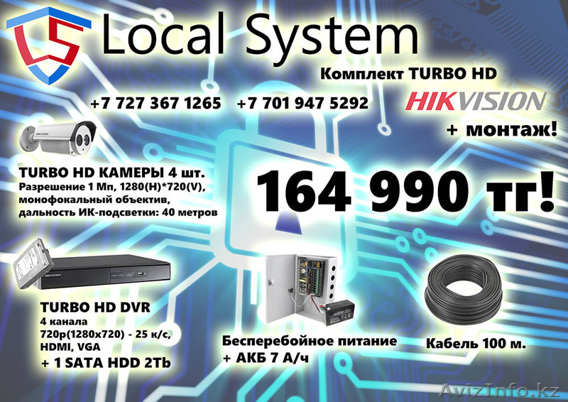 Установка систем видеонаблюдения, видеодомофонов, СКД - Изображение #1, Объявление #1236007