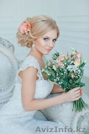 Свадебные прически и макияж с выездом на дом недорого 87759608888 - Изображение #1, Объявление #1261713