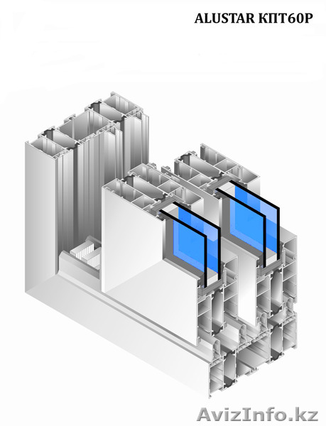 РАЗДВИЖНЫЕ ОКНА И ДВЕРИ ТЕПЛОЙ СЕРИИ ALUSTAR КПТ60Р - Изображение #1, Объявление #1263793