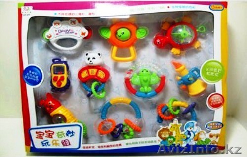 Большой набор погремушек в коробке 10 штук 46253 - Изображение #1, Объявление #1291394