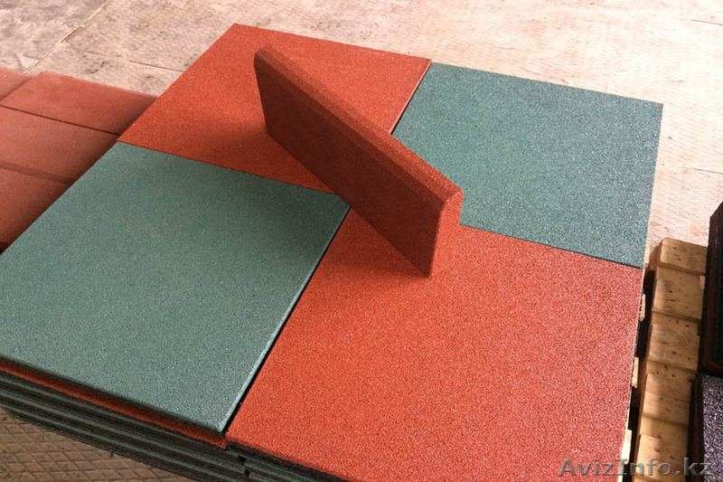 резиновая травмобезопасная плитка ECOVER толщиной от 10 до 40 мм - Изображение #1, Объявление #1294863
