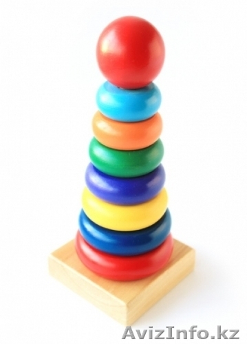 Пирамидка развивающая деревянная 46141 - Изображение #1, Объявление #1290509