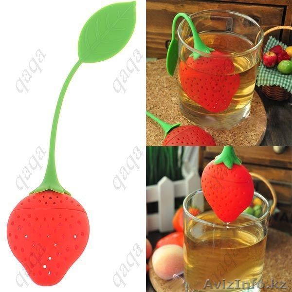 Силиконовая клубничка для заваривания чая 43069. - Изображение #1, Объявление #1291737