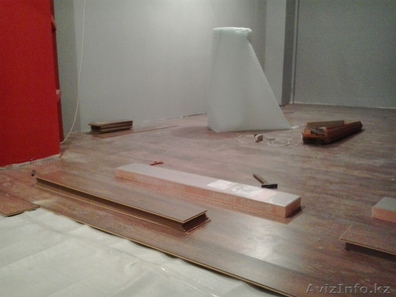 Укладка ламината, паркета, линолеума, ковролана, кафеля, монтаж плинтусов - Изображение #1, Объявление #1304710