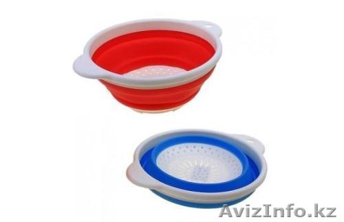 Складной силиконовый дуршлаг 43043 - Изображение #1, Объявление #1332573