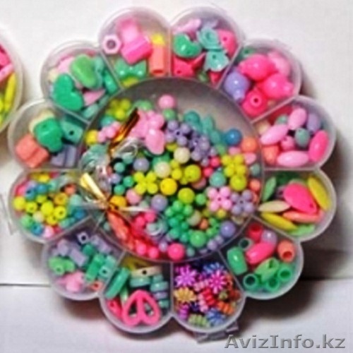 Набор бисера в пластиковом кейсе для девочек 46407 - Изображение #1, Объявление #1349549