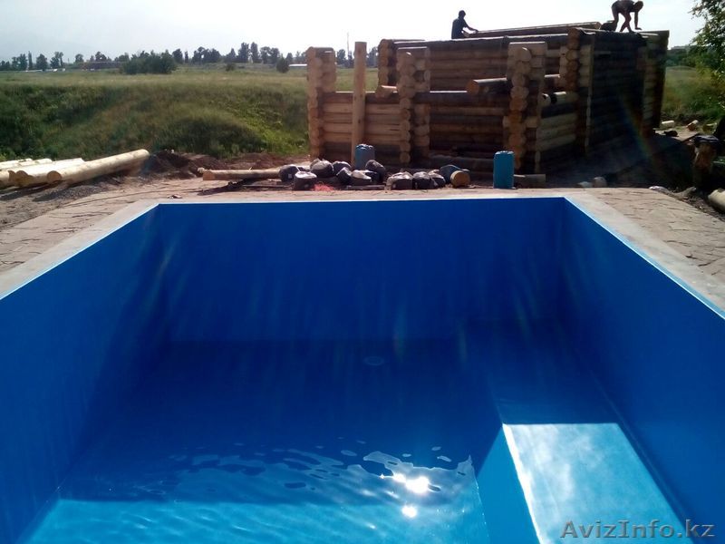 Отделка бассейна  плёнкой пвх(алькорплан) - Изображение #1, Объявление #1430814