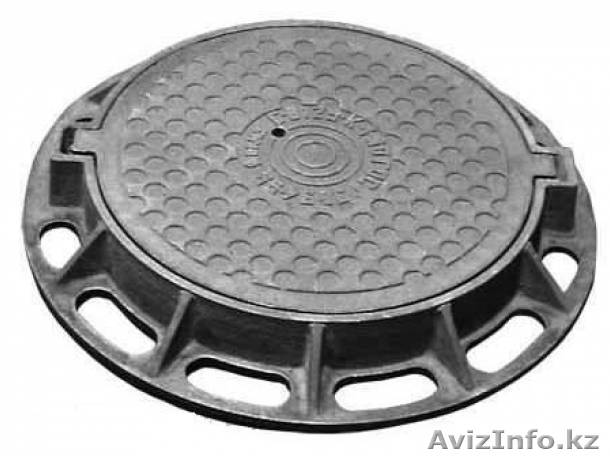   Канализационный люк чугунный С250, тип-Л, ГОСТ 3634-99 - Изображение #1, Объявление #1444230
