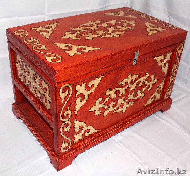 Казахский деревянный сундук - сандык - для приданого, для подарка в Алматы - Изображение #1, Объявление #1450498