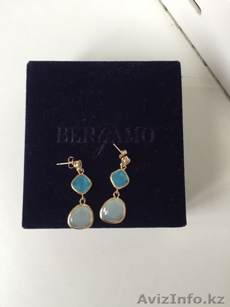 продам сережки с голубым кварцем,Италия - Изображение #1, Объявление #1503496