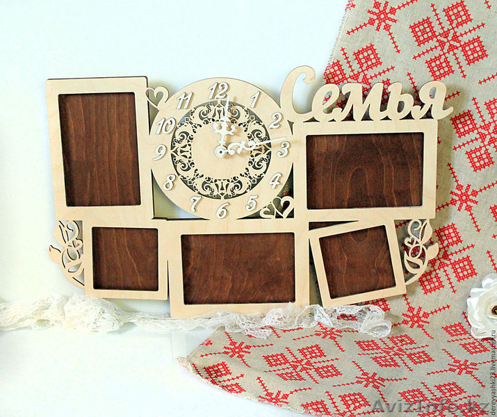 Фоторамки-часы! оригинальный подарок вашим родным и близким - Изображение #1, Объявление #1514839