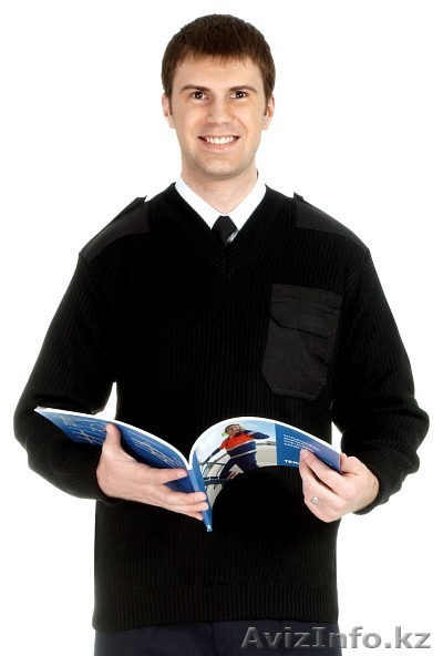 Джемпер мужской форменный с накладками (черный)  - Изображение #1, Объявление #1527559