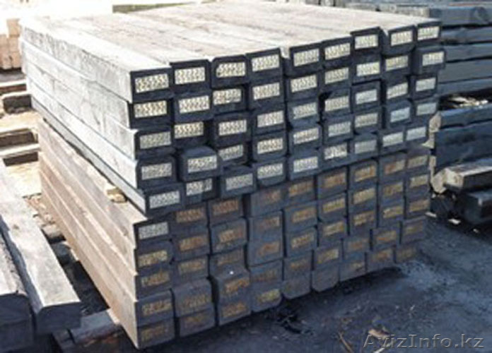 Купить брус деревянный  для стрелочных переводов в Алматы. ТОО Семей-Шпалы  - Изображение #1, Объявление #1532153