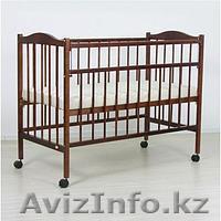 Кровать детская Фея "203", (орех), состав - дерево (береза), колёса - Изображение #1, Объявление #1589265