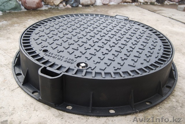 люки чугунные вес 110 кг нагрузка 25 тн - Изображение #1, Объявление #1595559