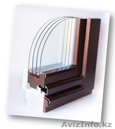 деревянные, дерево-аллюминеные окна, витражи, безрамное остекление - Изображение #1, Объявление #1597688