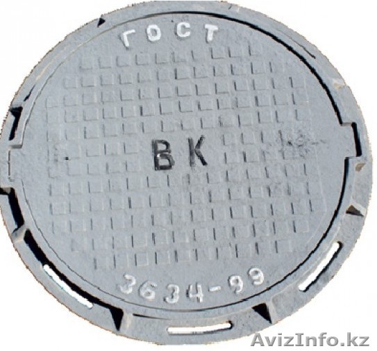 Люк из серого чугуна, тип-Т, круглый, ВК, ГТС, ТС  - Изображение #1, Объявление #1604283