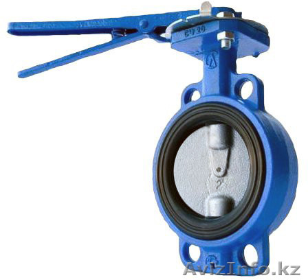 "бабочка" Затворы поворотные дисковые межфланцевые ручные  - Изображение #1, Объявление #1604349