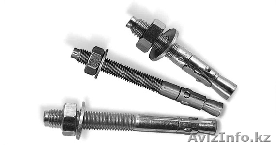 металлический анкерный болт с гайкой - Изображение #1, Объявление #1624519