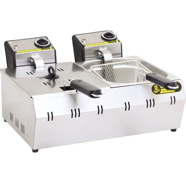 Фритюрница двухсекционная электрическая 8+8 литров.					 - Изображение #1, Объявление #1655933