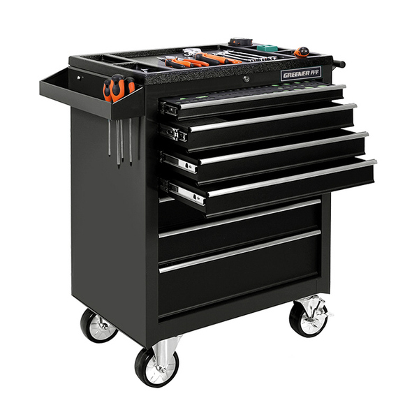 DA-47-Тележка инструментальная (7 секций, чёрная, на колесах) 955*685*465мм - Изображение #1, Объявление #1657869