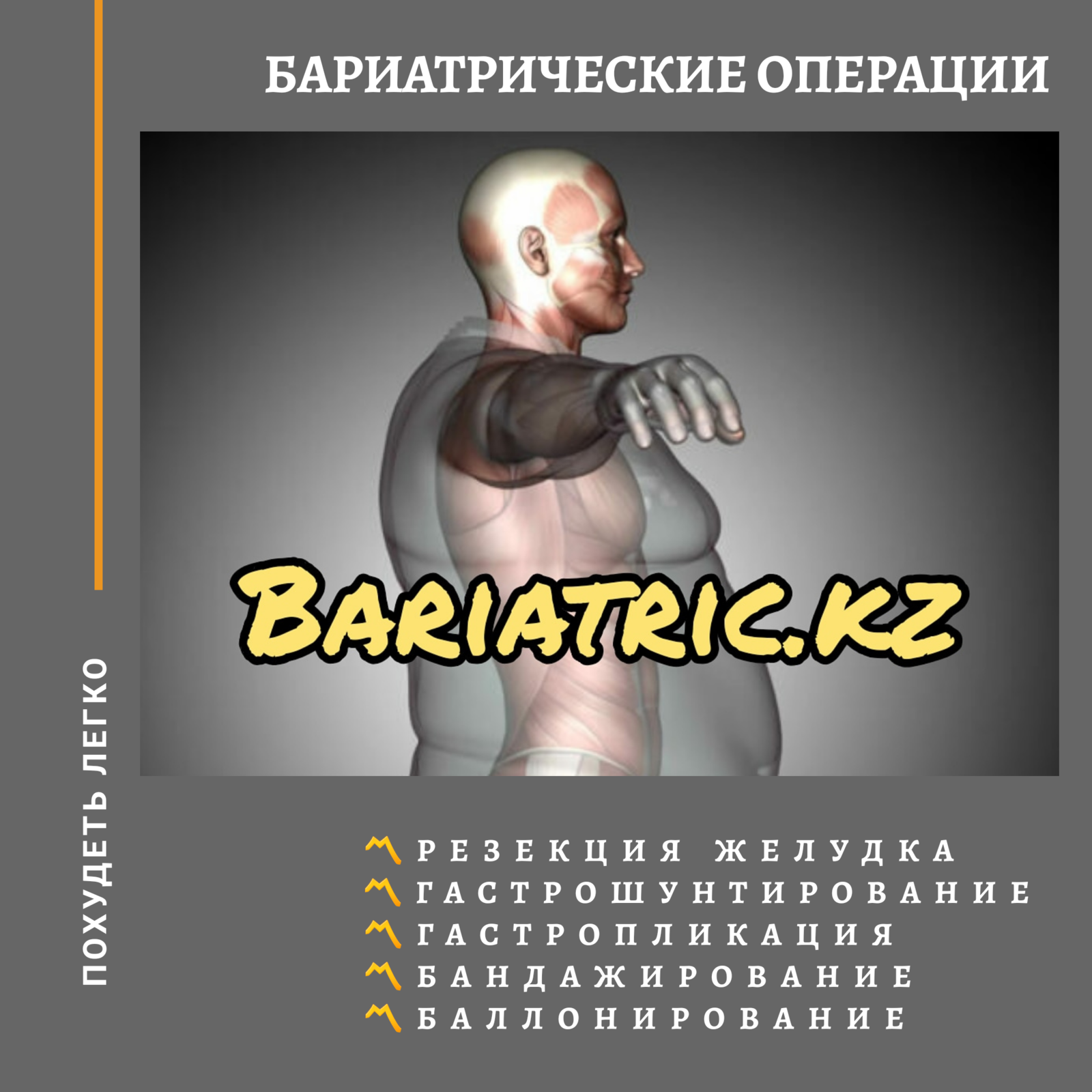 Бариатрия Алматы. Операция для похудения.  - Изображение #1, Объявление #1630795