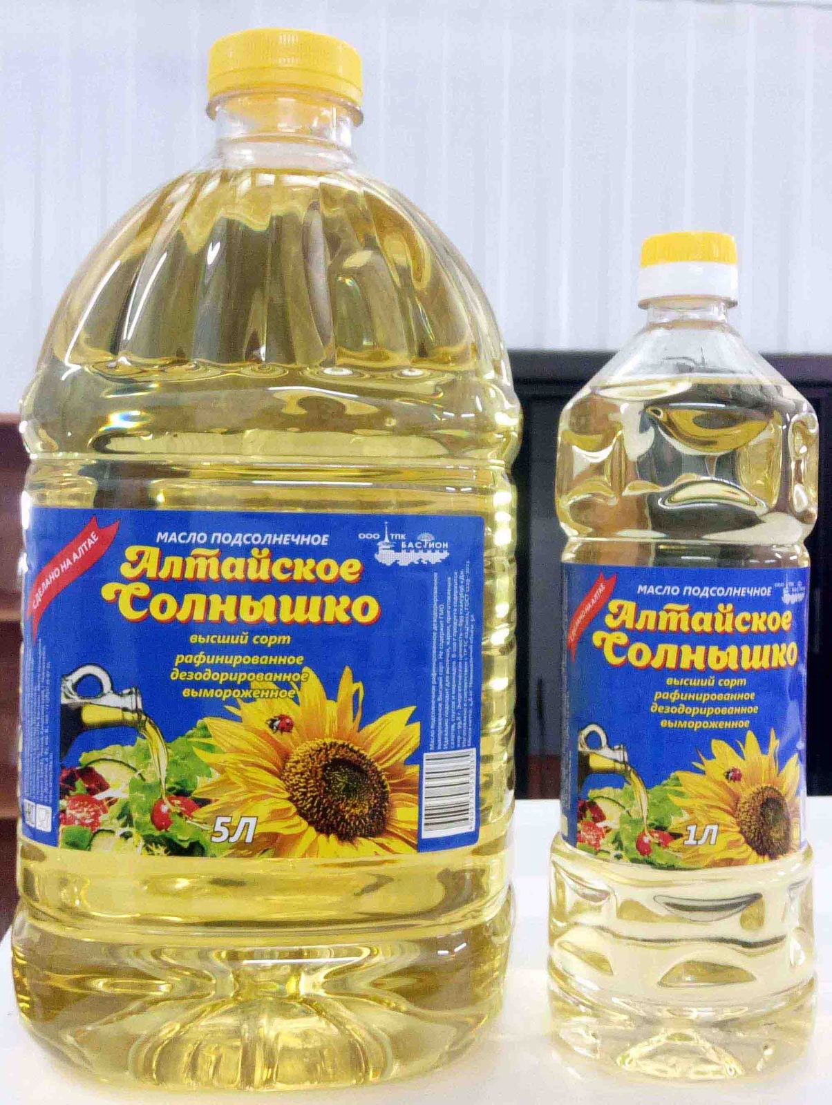 Масло подсолнечное рафинированное высший сорт ГОСТ - Изображение #1, Объявление #1703716