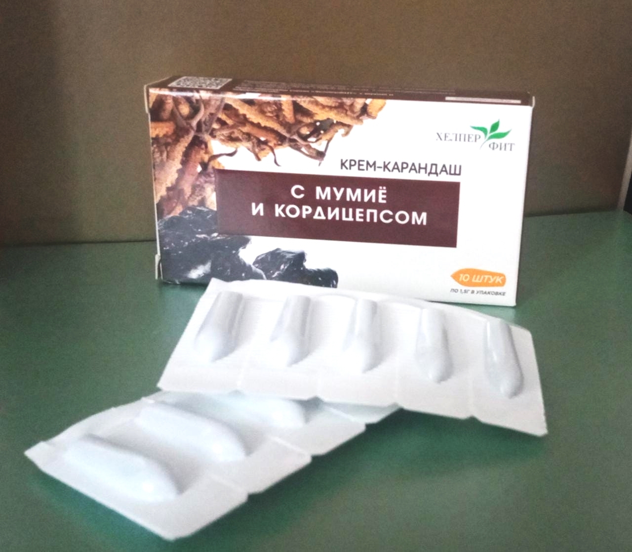 Свечи с мумиё и кордицепсом, 10 свечей - Изображение #1, Объявление #1730219