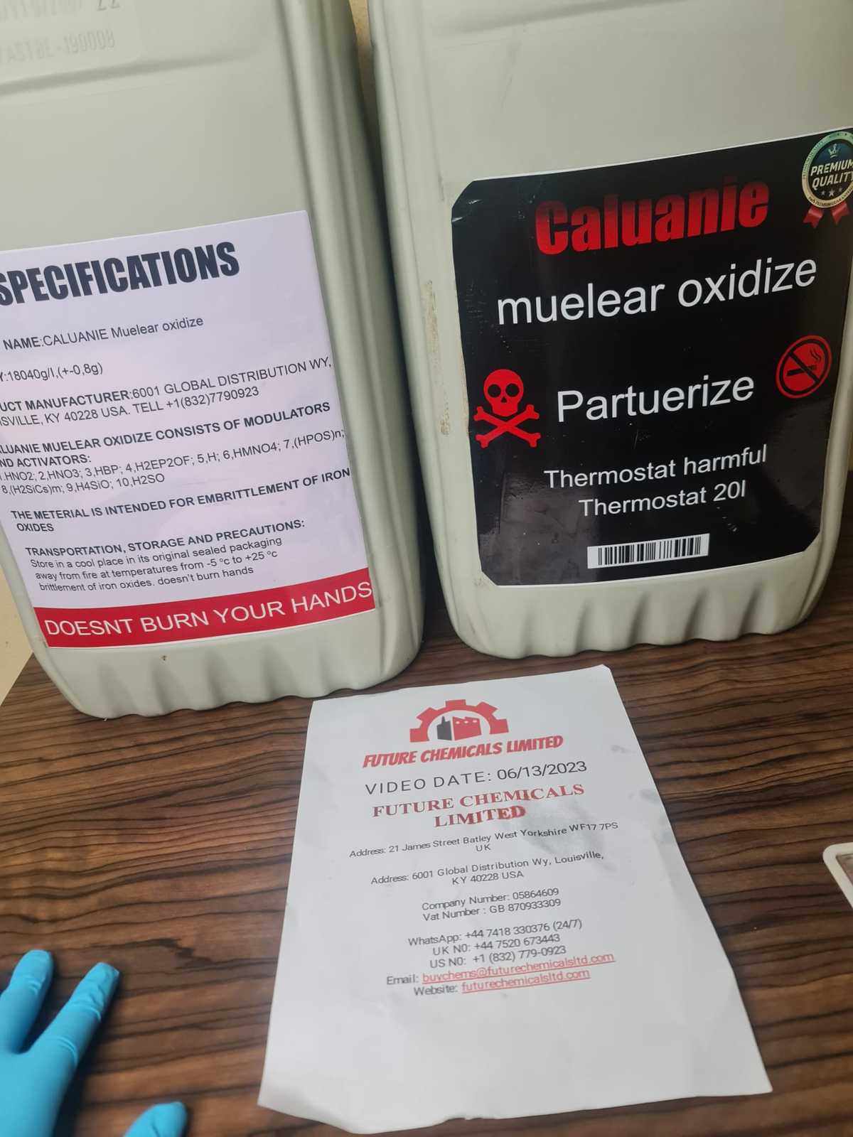 Поставщик Caluanie Muelear Oxidize - Изображение #1, Объявление #1740622