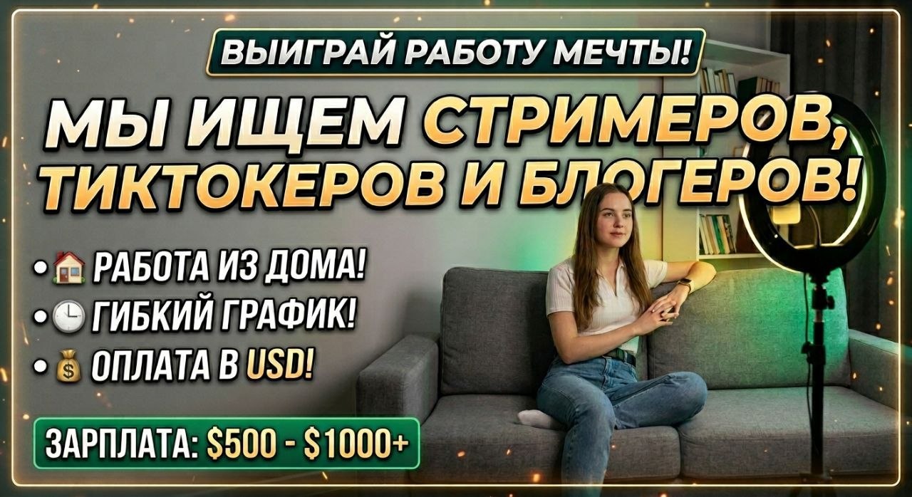 Ищем стримеров, тиктокеров и блогеров - Изображение #1, Объявление #1753739